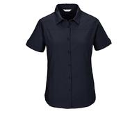killtec Femme Blouse Fonctionnelle à Manches Courtes/Blouse KOS 1 WMN WVN SHRT, Nachtblau, 42, 42840-000