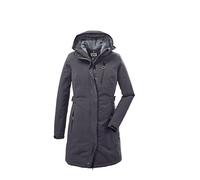 Killtec 37726-000 KOW 165 WMN PRK Parka fonctionnelle pour femme avec capuche zippée amovible, métal, 44
