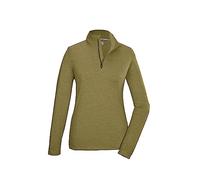 killtec Femme Chemise Fonctionnelle/Chemise à Manches Longues avec col Montant et Fermeture éclair KSW 97 WMN LS SHRT, Khaki, 42, 40876-000