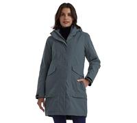 killtec Femme Damen Funktionsparka Parka Manteau Imperméable Avec Capuche Amovible, Blue Grey, 40 EU