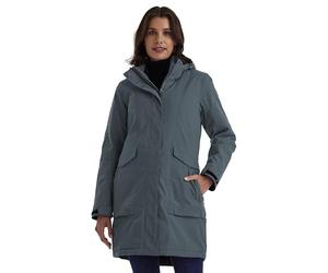 Killtec Femme Damen Funktionsparka Parka Manteau Imperméable Avec Capuche Amovible, Blue Grey, 40 EU
