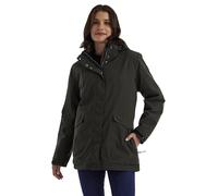 killtec Femme Damen Jacke Veste Fonctionnelle Outdoor Imperméable Avec Capuche Amovible, Dark Olive, 48 EU