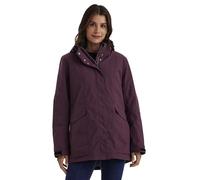 killtec Femme Damen Jacke Veste Fonctionnelle Outdoor Imperméable Avec Capuche Amovible, Dark Plum, 46 EU
