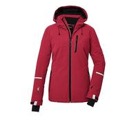 killtec Femme Femme Veste de ski/veste fonctionnelle avec capuche amovible et pare-neige KSW 81 WMN SKI JCKT KSW 81 WMN SKI JCKT, modern red, 48, 39746-000