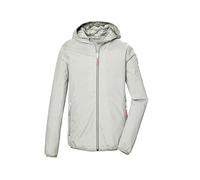 killtec Femme Kos 109 Wmn Jckt Veste Fonctionnelle De Pluie Avec Capuche, Pliable, Light Sage/white AOP, 42 EU