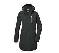 killtec Femme Kos 30 Wmn Prk Parka Fonctionnelle Avec Capuche Amovible, Dark Green, 46 EU