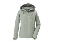killtec Femme Kos 67 Wmn Jckt Veste Fonctionnelle 3 Couches Imperméable Avec Capuche Et Ventilation Sous Les Bras, Light Sage, 40 EU
