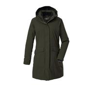 Killtec Femme Kow 18 Wmn Prk Parka Fonctionnelle Imperméable Avec Capuche Amovible, Dark Olive, 46 EU