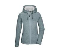 Killtec Femme Kow 5 Wmn Kntflc Jckt Veste Polaire Tricotée Avec Capuche, Blue Grey AOP, 36 EU
