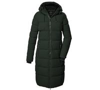 killtec Femme Kow 56 Wmn Qltd Manteau Matelassé/fonctionnel En Aspect Duvet Avec Capuche, Dark Green, 48 EU