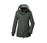 killtec Femme Kow 93 Wmn Pkr Parka Fonctionnelle/Avec Capuche, Green-grey Tonal Melange, 44 EU
