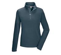 killtec Femme Ksw 101 WMN FLC Shrt T-Shirt en Polaire avec Col Montant Et Fermeture Éclair, Light Petrol, 46 EU