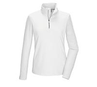 Killtec Femme Ksw 70 WMN FLX Shrt T-Shirt Fonctionnel Polaire avec Col Montant Et Fermeture Éclair, Broken White, 48 EU