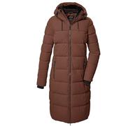 killtec Femme Manteau matelassé/fonctionnel en aspect duvet avec capuche KOW 56 WMN QLTD CT, cappucino, 38, 41810-000