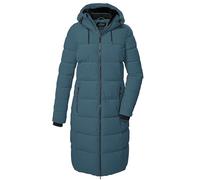 killtec Femme Manteau matelassé/fonctionnel en aspect duvet avec capuche KOW 56 WMN QLTD CT, hellpetrol, 42, 41810-000
