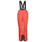 killtec Femme Pantalon de Ski/Fonctionnel avec Bretelles Amovibles, Protection des Bords et Jupe Pare-Neige KSW 249 WMN Ski PNTS_ERIELLE, Bright Coral, 46, 43428-000