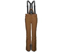 killtec Femme Pantalon de Ski/Pantalon à Bretelles de Ski avec bavette Amovible et Protection des carres Laraka, Braun, 44, 35247-000