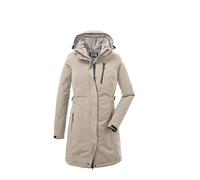 killtec Femme Parka fonctionnelle avec capuche zippée KOW 165 WMN PRK, hell taupe, 42, 37726-000
