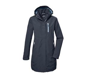 killtec Femme Parka fonctionnelle/parka avec capuche amovible KOS 30 WMN PRK, deep water, 36, 42918-000