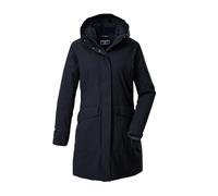 killtec Femme Parka fonctionnelle/parka imperméable avec capuche amovible KOW 18 WMN PRK, schwarz blau, 38, 43313-000