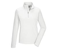 killtec Femme T-Shirt en Polaire avec col Montant et Fermeture éclair KSW 101 WMN FLC SHRT, gebrochenes Weiss, 38, 40880-000
