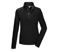 killtec Femme T-Shirt en Polaire avec col Montant et Fermeture éclair KSW 101 WMN FLC SHRT, Schwarz, 50, 40880-000