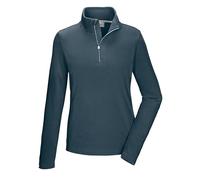 Killtec Femme T-Shirt en Polaire avec col Montant et Fermeture éclair KSW 62 WMN FLC SHRT, hellpetrol, 42, 43462-000