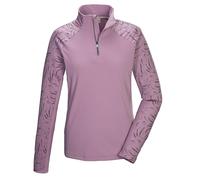 killtec Femme T-Shirt Fonctionnel/Polaire avec col Montant et Fermeture éclair KSW 56 WMN FLX SHRT, Violett, 40, 43458-000