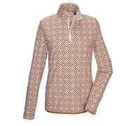killtec Femme T-Shirt Powerstretch/Midlayer avec col Montant et Fermeture éclair KSW 109 WMN LS SHRT, Toffee, 44, 43610-000