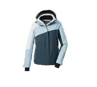 killtec Femme Veste de ski/fonctionnelle avec capuche amovible et jupe pare-neige KSW 26 WMN SKI JCKT, hell eisblau, 40, 43412-000