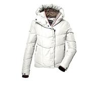 Killtec Femme Veste de ski/veste matelassée avec pare-neige KSW 59 WMN SKI QLTD JCKT, white, 46, 39725-000