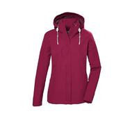 Killtec Femme Veste fonctionnelle imperméable/d'extérieur avec capuche amovible KOS 61 WMN JCKT, beaujolais, 40, 42858-000