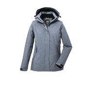 killtec Femme Veste fonctionnelle/veste d'extérieur avec capuche amovible KOW 37 WMN JCKT, graumelange, 48, 39702-000