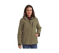 killtec Femme Veste fonctionnelle/veste d'hiver avec capuche amovible KOW 140 WMN JCKT, light olive, 46, 37411-000