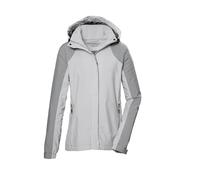 killtec Femme Veste fonctionnelle/veste outdoor avec capuche amovible KOS 53 WMN JCKT, silbergrau, 38, 42806-000
