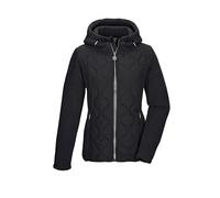 killtec Femme Veste polaire/hybride avec capuche KSW 108 WMN FLC JCKT, schwarz, 38, 43613-000