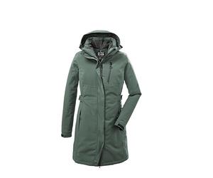 killtec Femme womens Parka fonctionnelle avec capuche zippée KOW 165 WMN PRK KOW 165 WMN PRK, grüngrau, 46, 37726-000, green-grey