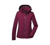 killtec Femmes Veste softshell/veste d'extérieur avec capuche amovible Damen Softshelljacke, dark rose, 48, 41113-000
