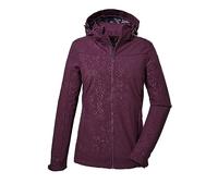 Killtec Femmes Veste softshell/veste d'extérieur avec capuche amovible KOS 40 WMN SFTSHLL JCKT, aubergine, 46, 41280-000