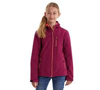Killtec Girls Jacke Softshell/Veste de Plein air avec Capuche, dunkelpflaume, 128