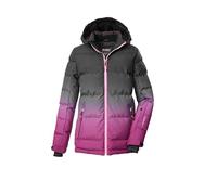 killtec Fille Ksw 330 Grls Qltd Jckt Veste De Ski Matelassée Avec Capuche Et Jupe Pare-neige, Dark Raspberry/Black Blue, 152 EU