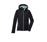 killtec Fille La veste softshell à capuche/veste d'extérieur est déperlante KOW 168 GRLS SFTSHLL JCKT, black, 128, 40925-000