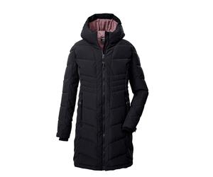 killtec Fille Manteau matelassé/fonctionnel en aspect duvet avec capuche KOW 219 GRLS QLTD CT, schwarz, 140, 43505-000