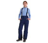 killtec Fille Pantalon de Ski avec Braguette Amovible et Protection des Bords Girls Skihose 242, dunkelnavy, 164, 43402-000