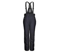 killtec Fille Pantalon de Ski/Fonctionnel avec bavette Amovible, Protection des Bords et Jupe Pare-Neige KSW 213 GRLS Ski PNTS, Schwarz Blau, 164, 43650-000