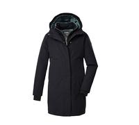 killtec Fille Parka fonctionnelle/parka avec capuche en look 2 en 1 KOW 236 GRLS PRK, schwarz blau, 176, 43593-000