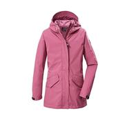 killtec Fille Parka softshell/parka avec capuche et ajustement à la taille KOS 120 GRLS SFTSHLL PRK, rouge, 140, 44136-000