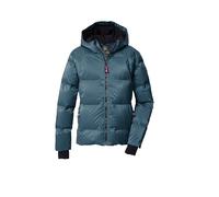 killtec Fille Veste/blouson matelassé(e) aspect duvet avec capuche et jupe pare-neige KSW 210 GRLS QLTD JCKT, dunkel denim, 164, 43594-000