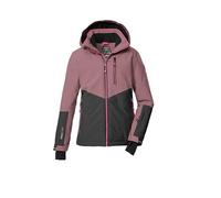 killtec Fille Veste de ski/fonctionnelle avec capuche et jupe pare-neige KSW 207 GRLS SKI JCKT, puderrosa/dunkel stein, 152, 43561-000