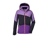 killtec Fille Veste de ski/veste fonctionnelle avec capuche amovible et pare-neige, imperméable KSW 182 GRLS SKI JCKT, light orchid, 176, 39904-000